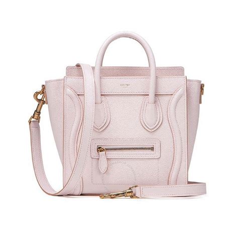 celine nano luggage bag pink|Celine mini luggage handbag.